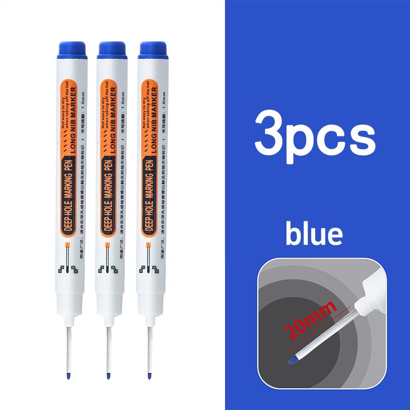 Deep-hole long-nose marker pen, building oil-based pen, carpentry marking pen, tile long-nose quick-drying marker pen