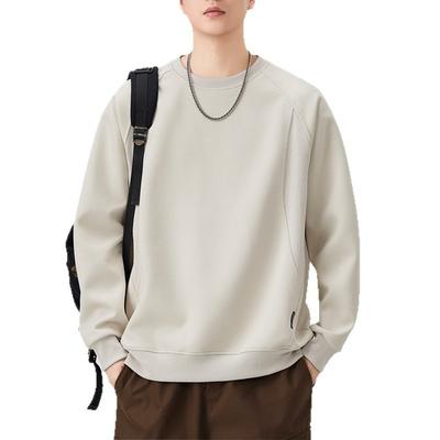 Bluza z okrągłym dekoltem Męska Wysokiej jakości Prosta z małą metką Góra Kurtka