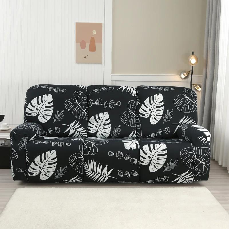 2/3 Seater Spandex Recliner Sofa Cover Stretch Couch Protector for Living Room Relax Lazy Boy Armchair Covers for Home Decor