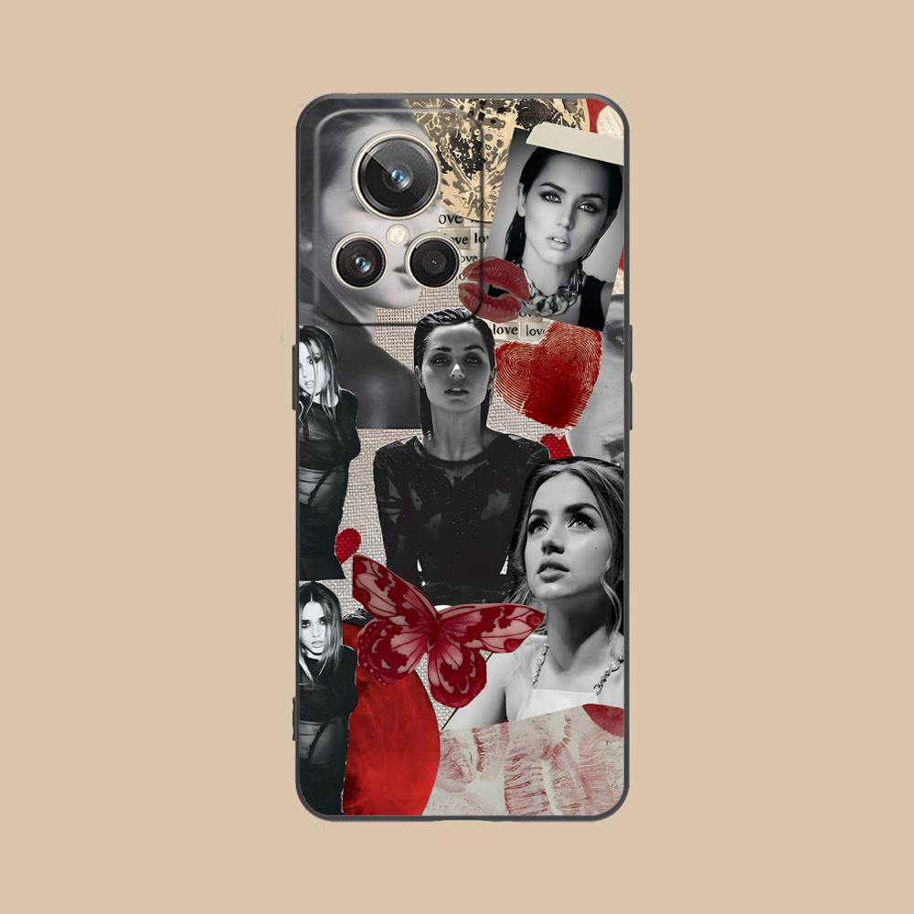 Ana de Armas Matte TPU Mobile Phone Case for Realme GT 8 Neo Pro C75 73 71 C67 65 C55 53 C35 31 C20 15 Colorful Cover