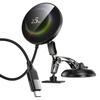 Magnetic Wireless Car Charger & Phone Holder - Cool Black Tech with Strong Suction