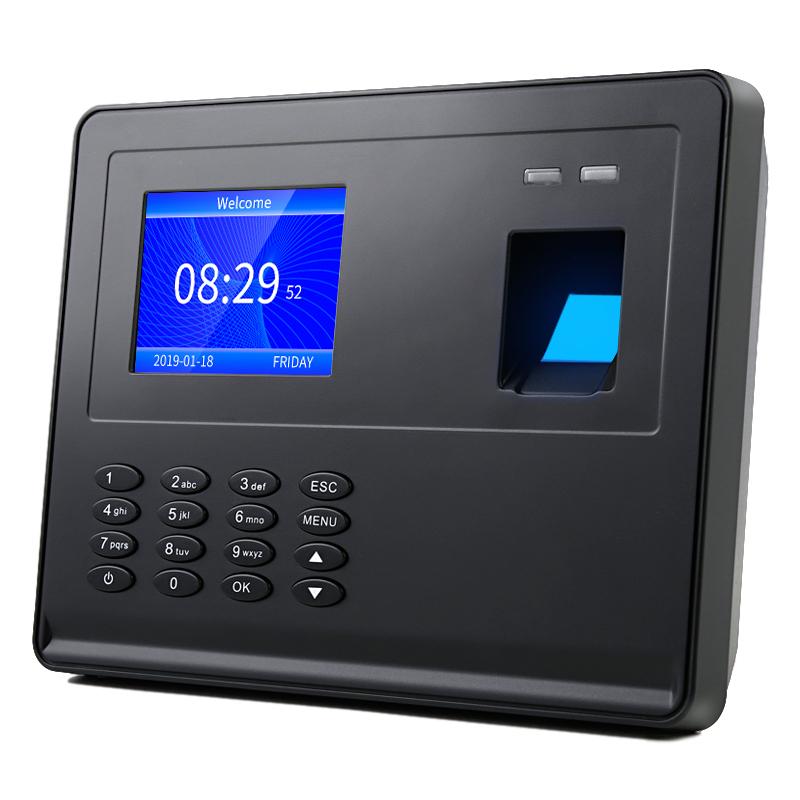Integrierter Akku 2,8 Zoll Eingebauter Akku Farbdisplay, Softwarefreier Fingerabdruck-Anwesenheitsautomat Mitarbeiter-Anwesenheitssystem