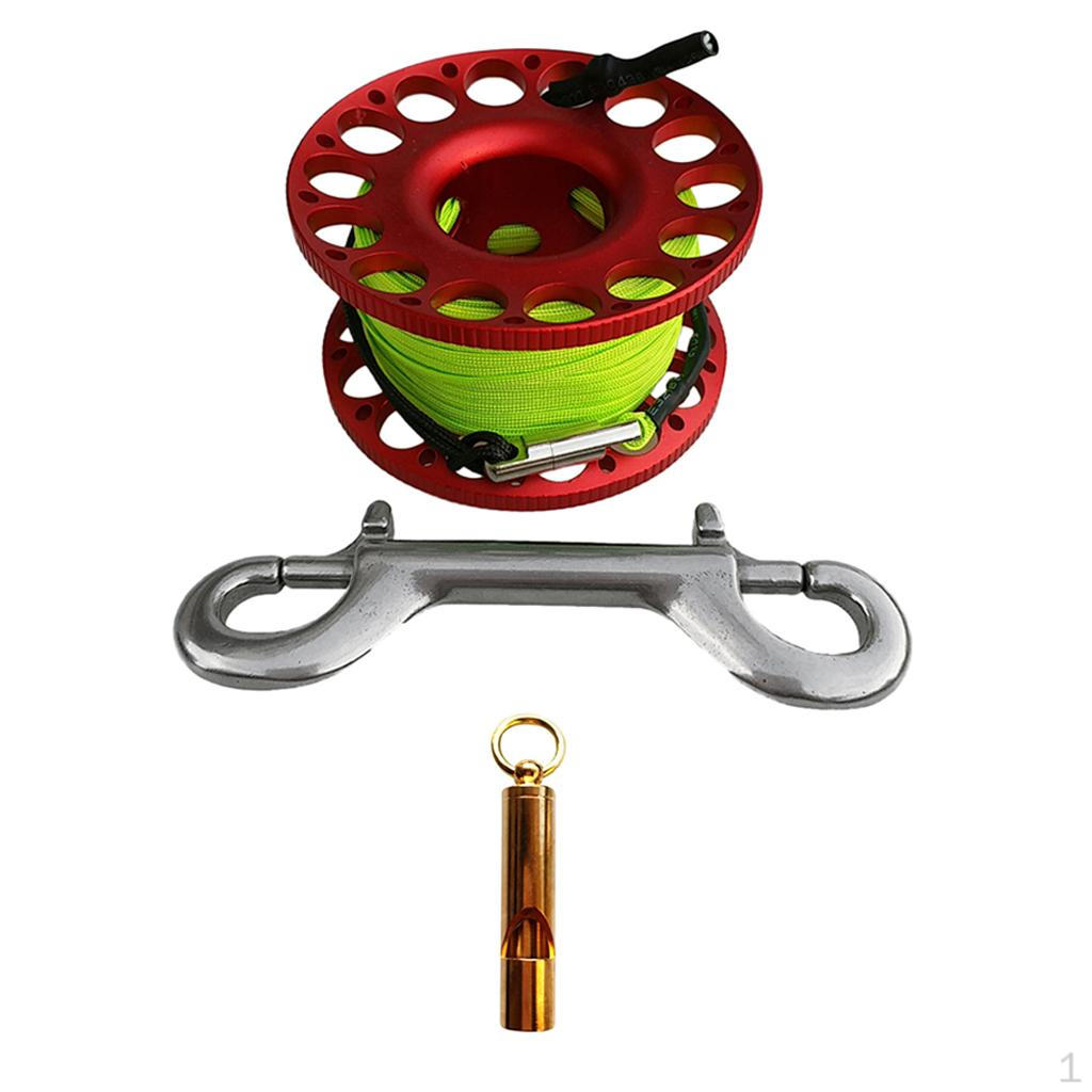 

Scuba Diving Finger Spool Reel with Double Ended Bolt Snap