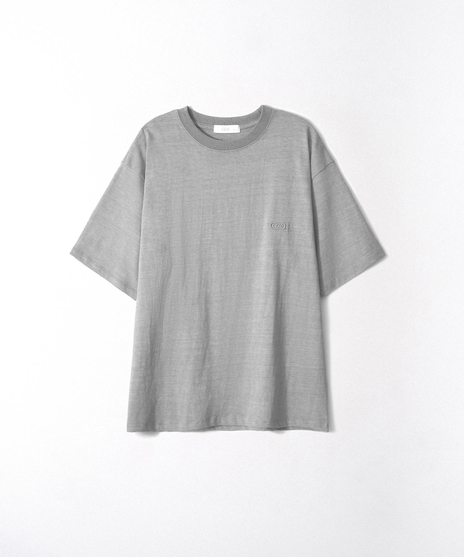 Easy O Embroidery Logo T-Shirt_Light Gray M