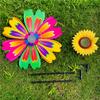 PVC Rotating Sunflower Multistyles Stake Standing Lawn Flower Pinwheel  Outdoor Party Picnic Decor