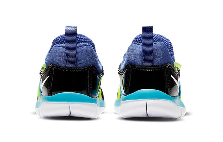 Nike Dynamo Free Low top Toddler Shoes Black Blue Yellow Infant And Toddler 343938-434