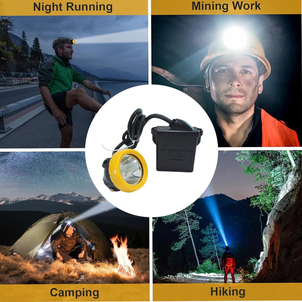 Safety Mining Light Rechargeable Superbright Mining Headlamp Explosion-Proof Cap Lamp for Mining Hunting Fishing