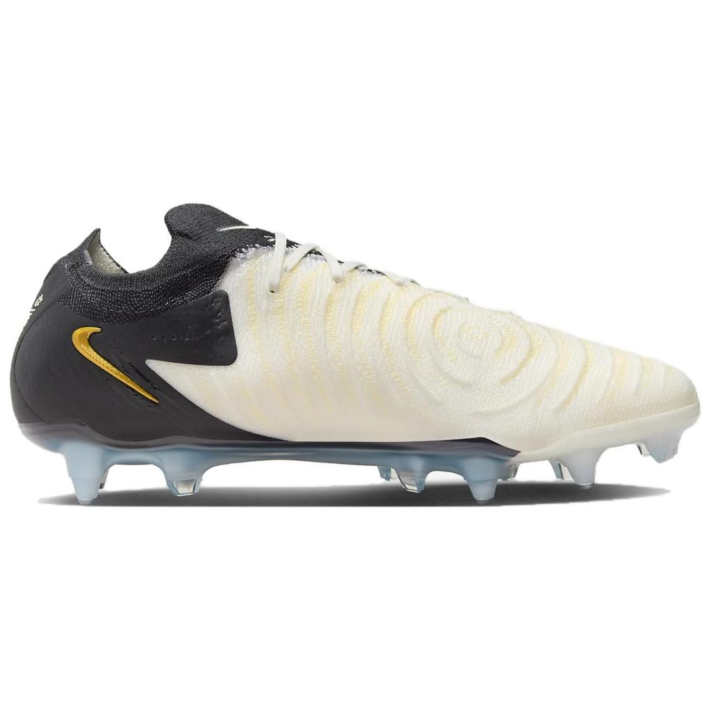 Nike Phantom GX SG Soft Ground Slip Resistant Abrasion Resistant Soccer Shoes Unisex White Gold Black FJ2586-100
