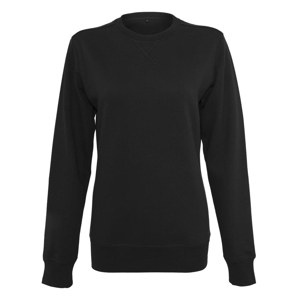 Build Your Brand Womens/Ladies Crew Heather Lightweight T-Shirt