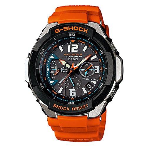

[Casio] CASIO Men s G-SHOCK Tough Movement Solar Radio Watch Multifunctional Orange GW-3000M-4A Watch