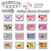 Y2K Pink Sunset Heart Butterfly Piano Star Flowers Italian Charm Links Fit 9mm Stainless Steel Women DIY Making Bracelet Jewelry