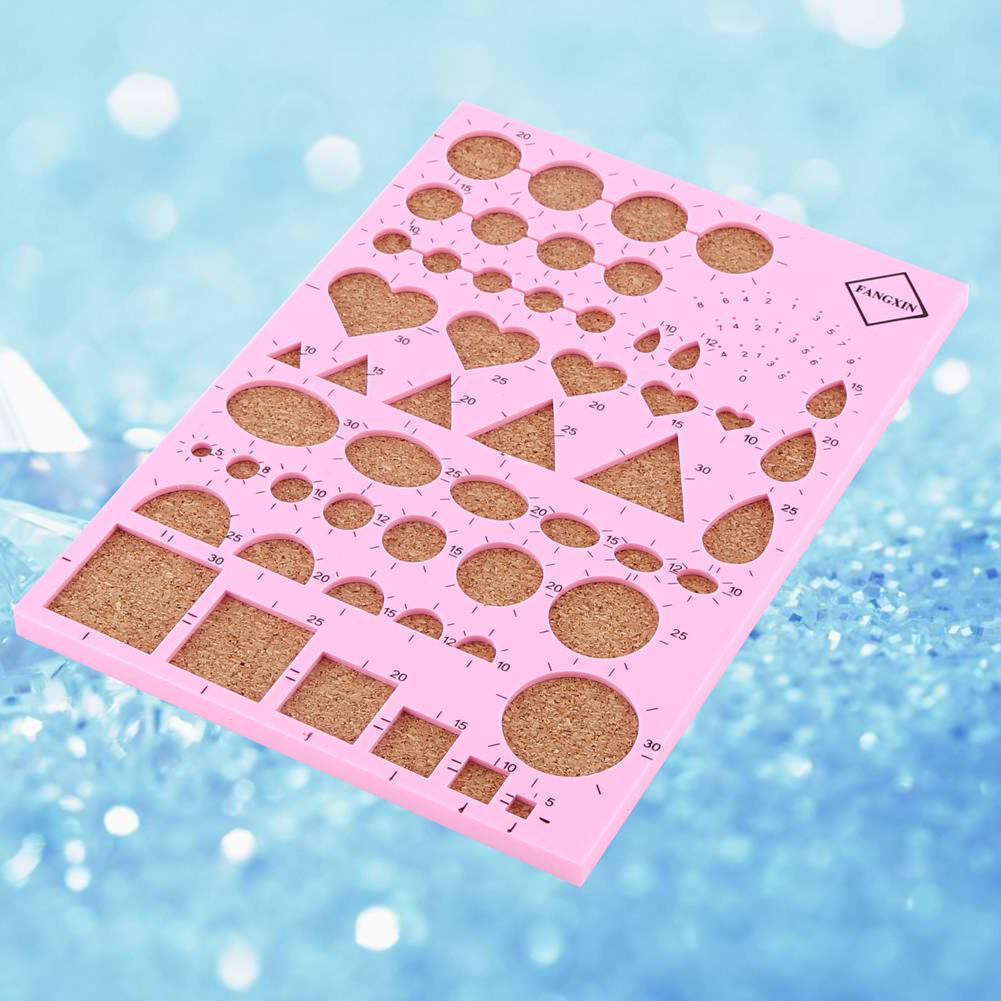 Paper Craft Template Board   Tweezer   Pins   Slotted Pen Quilling Tools Kit (Blue)
