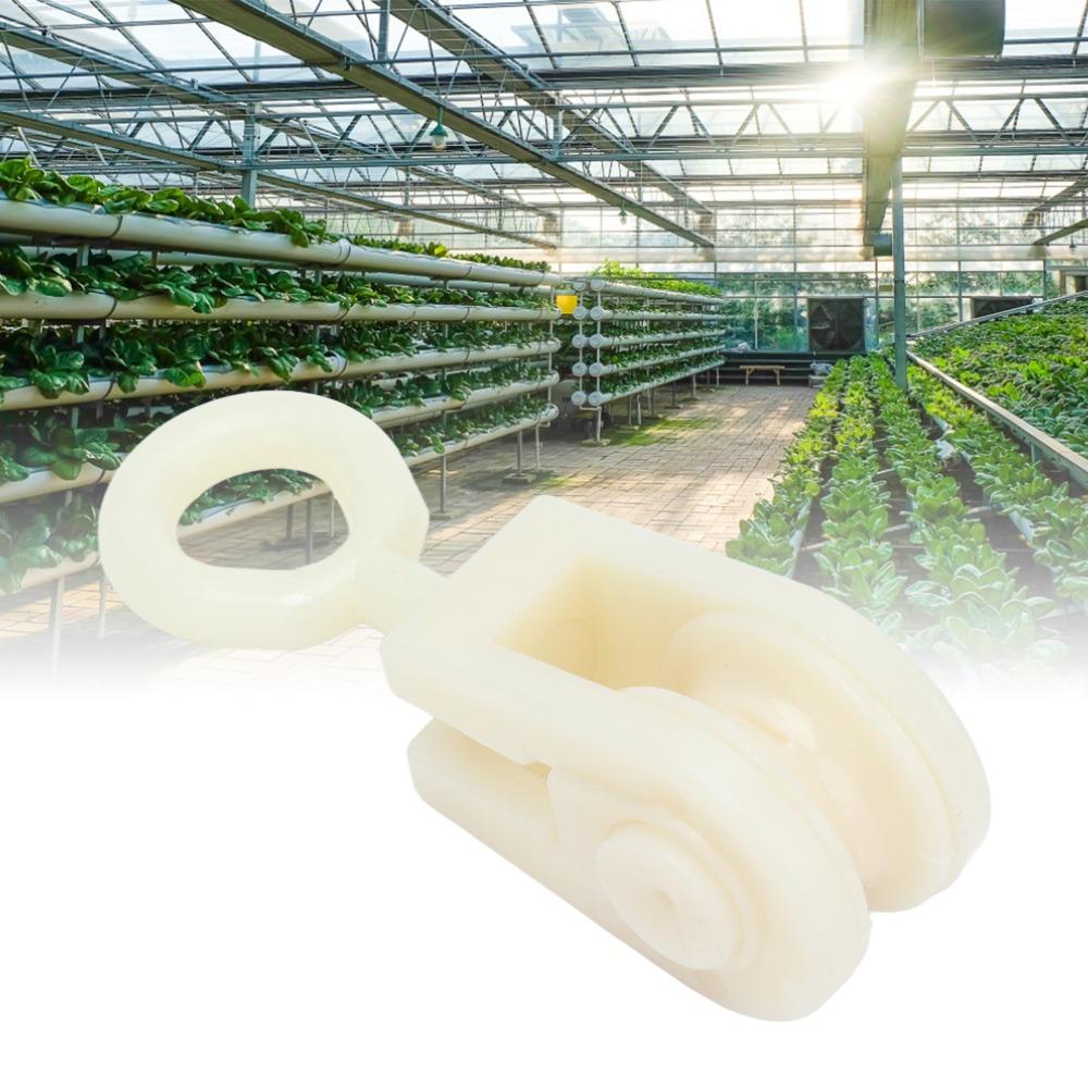 25pcs Plastic Fixed Pulley System Enclosed Chicken House Pulley Livestock Pulley  Livestock Farm