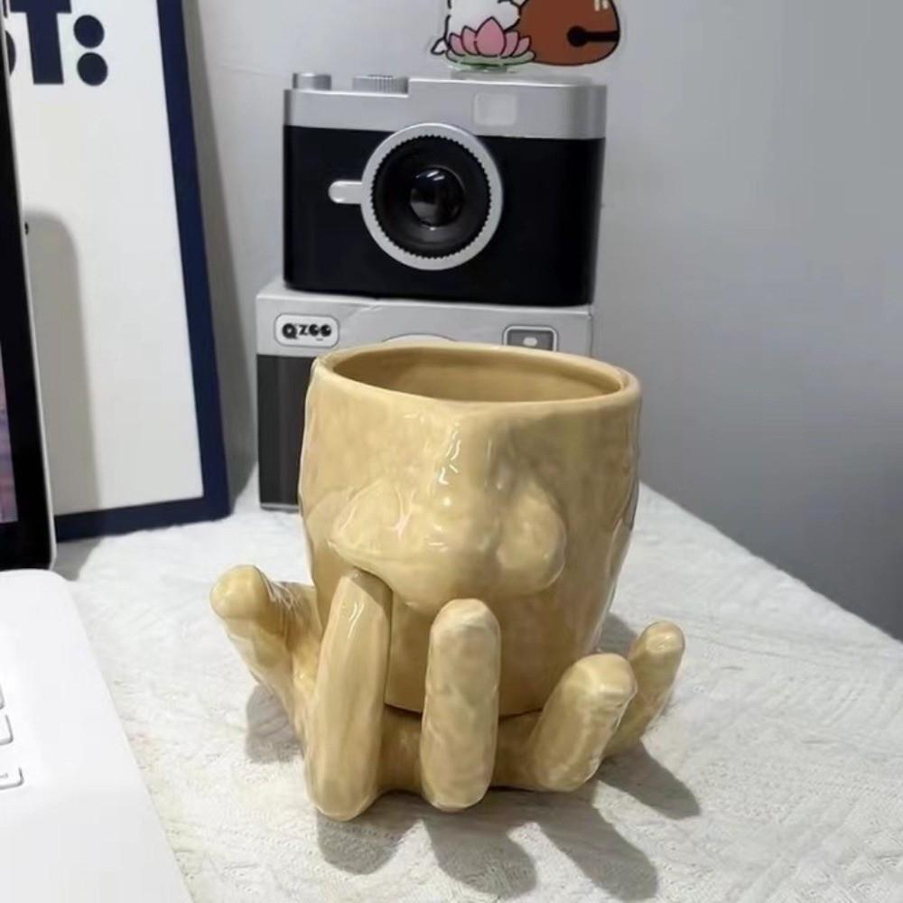Multifunktionaler Pinselhalter Keramik Stifthalter Tasse Becher Kaffeetassenset Heimdekoration