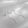 Fashion Four-Leaf Clover Ear Wire Long Tassel Ladies Earrings Temperament Simple Earrings