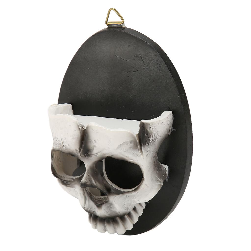 Wall Skull Candle Holder Sturdy Resin Rich Details Hanging Hook Skeleton Candlestick Holder for Party Decoration