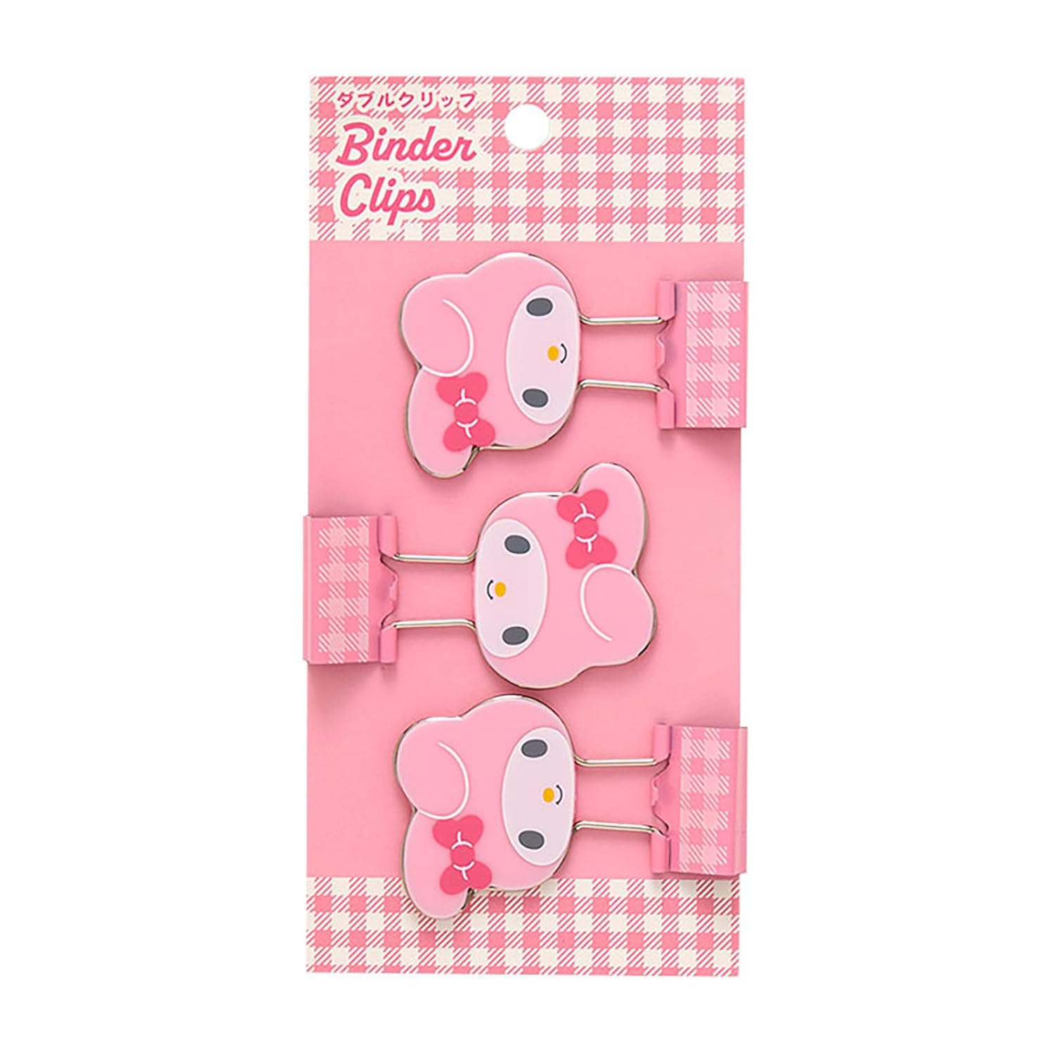 Sanrio Double Clip 3-Piece Set My Melody ABSSteel 615374