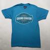 T-shirt met Grand Canyon-wandelopdruk, maat M, gemaakt in de VS, sneakers met label S/S, vintage jaren 80.