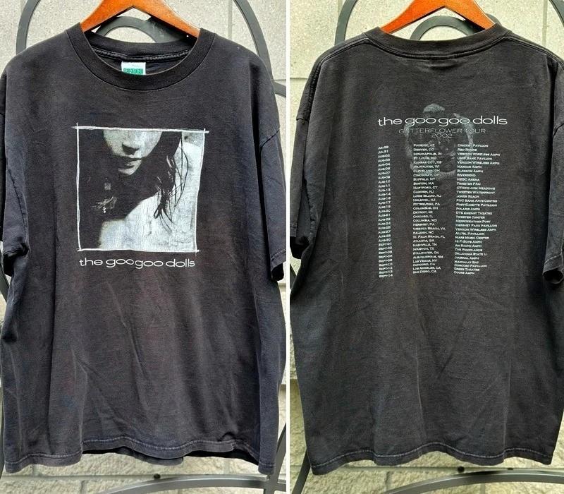 

2002 The Goo Goo Dolls Gutter Flower Tour Conert Black T shirt vtg Unisex T-Shirt XL
