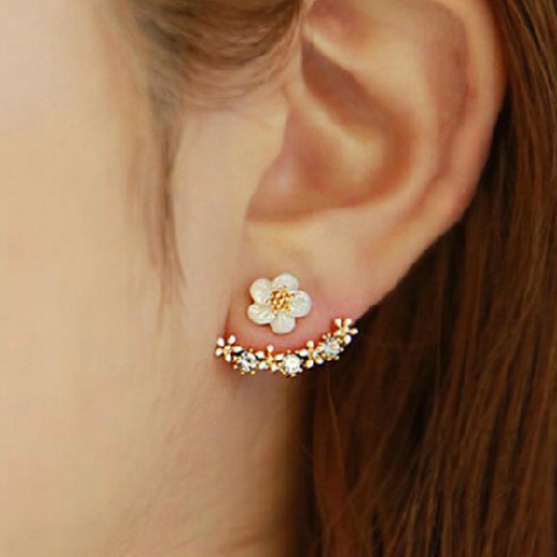 Korean Cute Small Flower Stud Earrings For Women fresh and sweet Statement Earring Girl Fashion Jewelry Gift