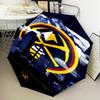 Nuggets Logo Art Umbrella Folding umbrella, automatic umbrella 8-Frame for Travel, camping Use Gift for Halloween Christmas
