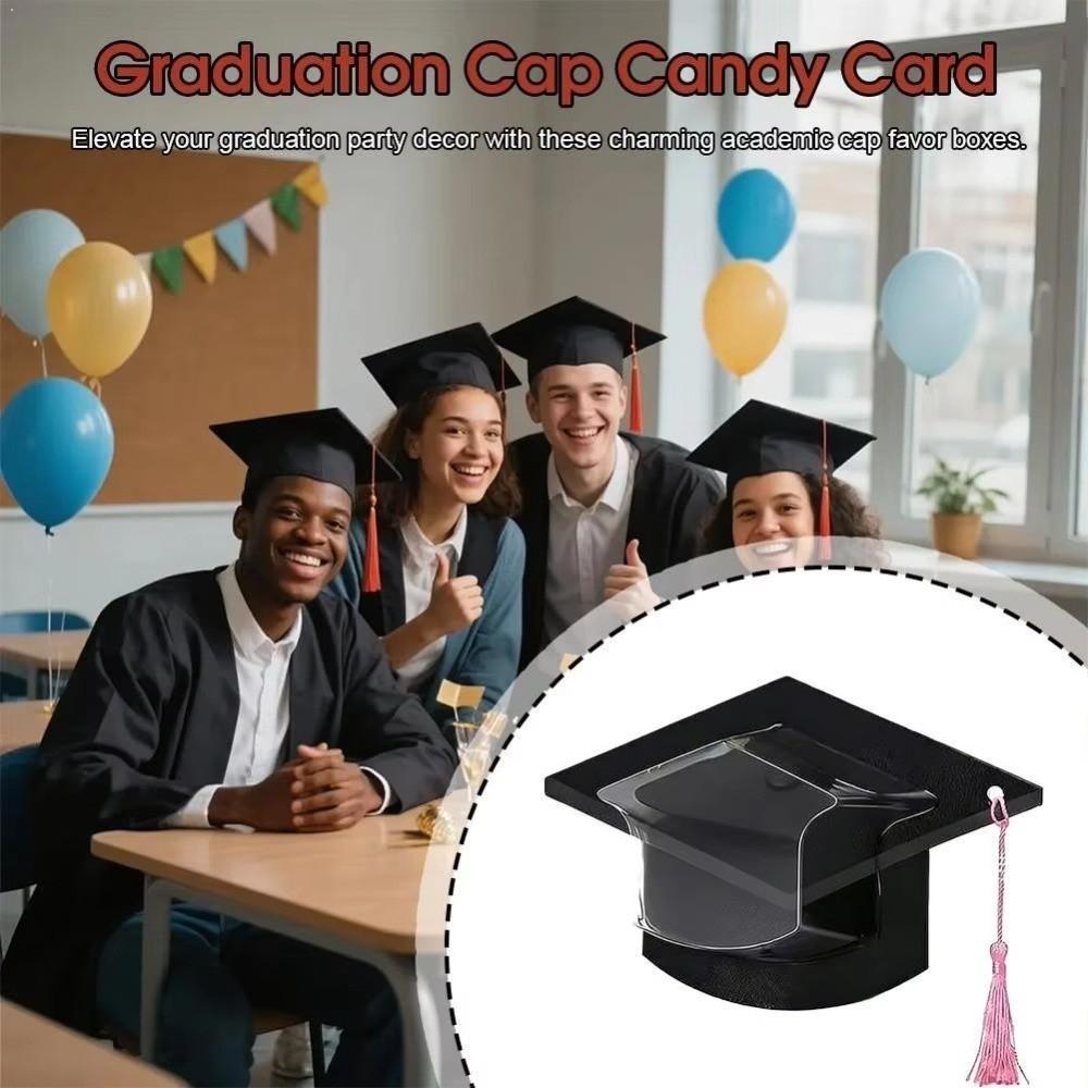 5/10 Stück Kreativer Abschluss-Süßigkeiten-Dom Tragbarer Schokoladenbehälter Geschenk für Schüler und Lehrer