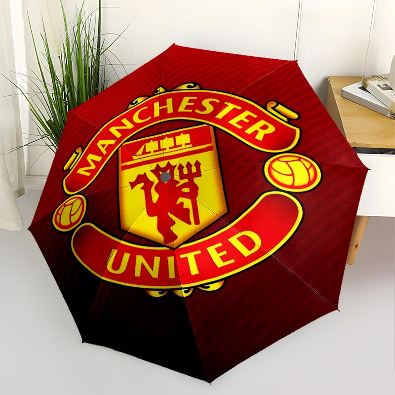 Devil Emblem Automatic Umbrella Folding Umbrella with 8 Ribs Durable Plastic & Iron for Women/Men Fashionable Stylish Gift for Women