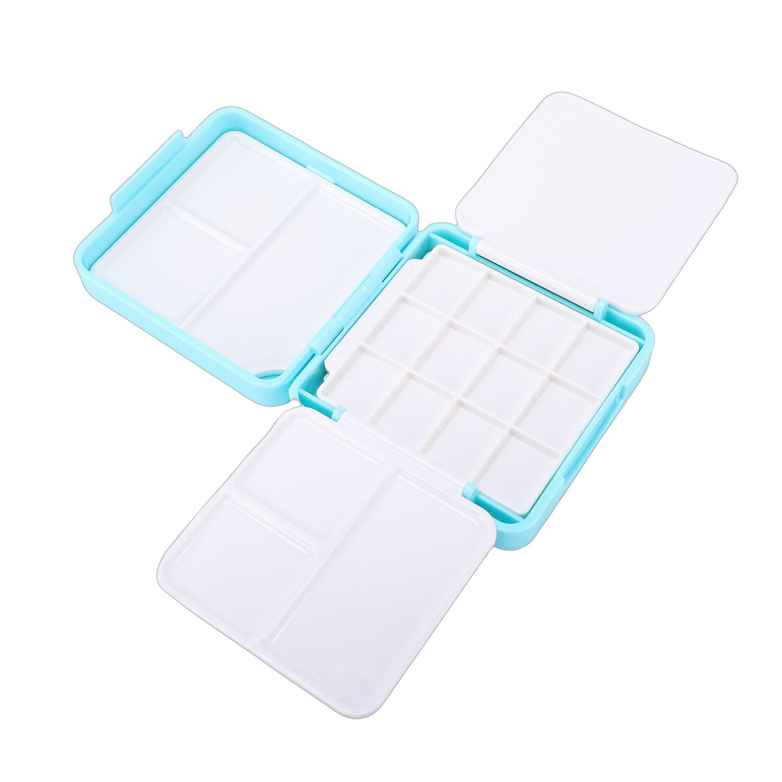 

Watercolor Paint Set Travel Portable 24 Well Empty Mixing Tray with Washing Bucket
