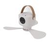 USB Powered Ceiling Fan with Light 4 Speed Timing Function 7200mAh Battery Remote Control Camping Ceiling Fan for Outdoor Tent