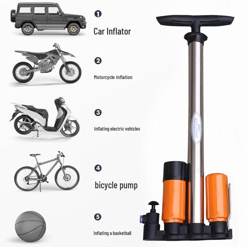 Portable High-Pressure Multifunctional Air Pump for Vehicles and Motorcycles