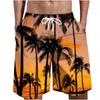 Summer Beach Shorts Fashion Hawaiian Vacation Casual Street Short 3D Palm Tree Printed Board Shorts Swim Trunks