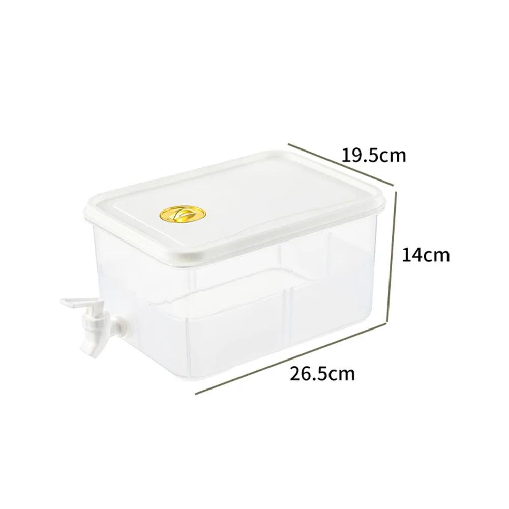 3/5L Cold Water Bucket with Spigot Beverage Drink Kettle Large Capacity Refrigerator Beverage Dispenser for Home Kitchen Office