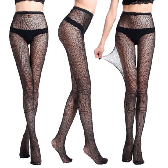 Ciorapi cu flori cu frunze de păianjen, moale, respirabile, pentru femei sexy, colanți, ciorapi gol