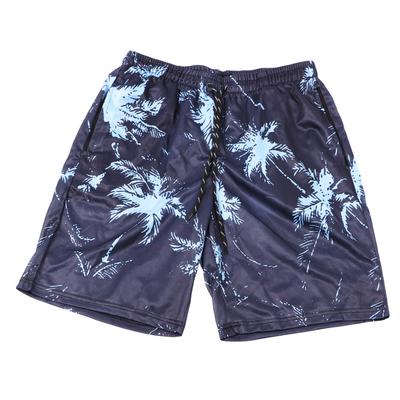 Men Beach Pants Breathable Fast Drying Comfortable Loose 3D Printed Board Shorts for Pool Surfing