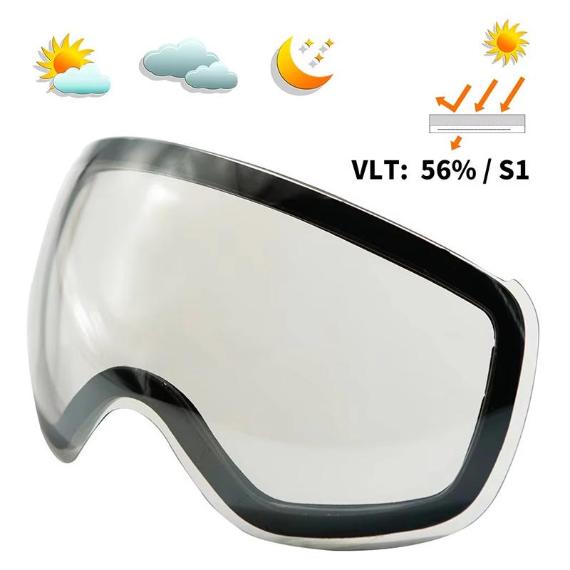 VECTOR OTG Ski Snowboard Goggles Women Men Skiing Eyewear UV 400 Snow Protection Glasses Adult Double Spherical Mirror Magnetic 7