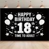Vitality - 18th Birthday Growth Theme Pattern Background Cloth - Birthday, Anniversary, and Photography Studio Props