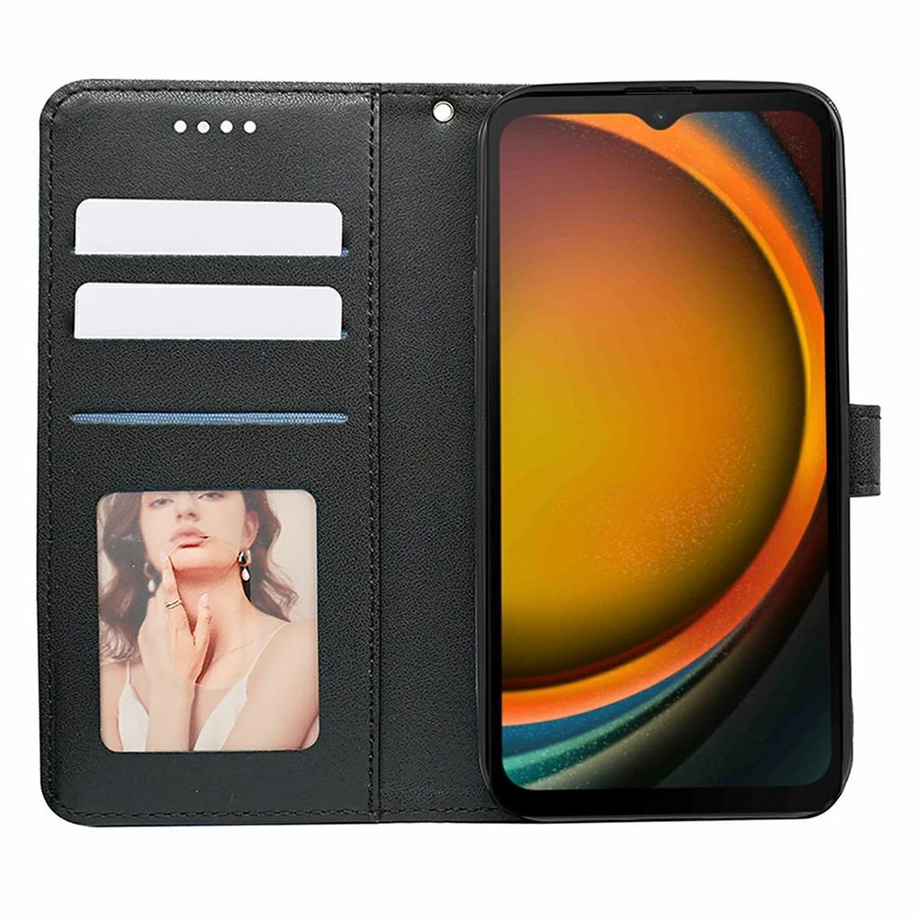 For Samsung Galaxy Xcover7 Case Anti Scratch Splicing Imprinted Rhombus Leather Phone Cover