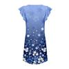 Womens Summer Dress Ruffle Sleeve V Neck Short Dresses Fashion Casual Flowy A Line Swing Sundress With Pocket