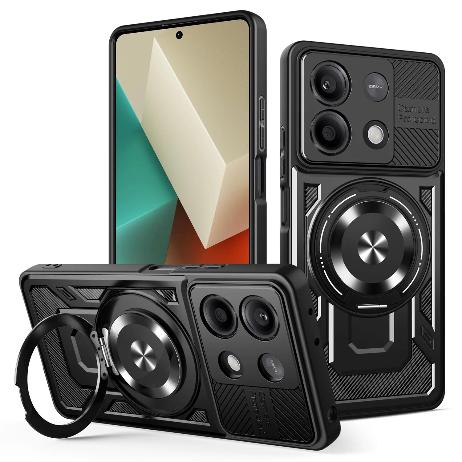 

Металлическое кольцо-подставка Магнитный чехол для Xiaomi 15T Pro Mi15t Xiaomi15t 15tpro Xiao Mi 15T 5G Противоударный чехол Xiaomi 15T Pro