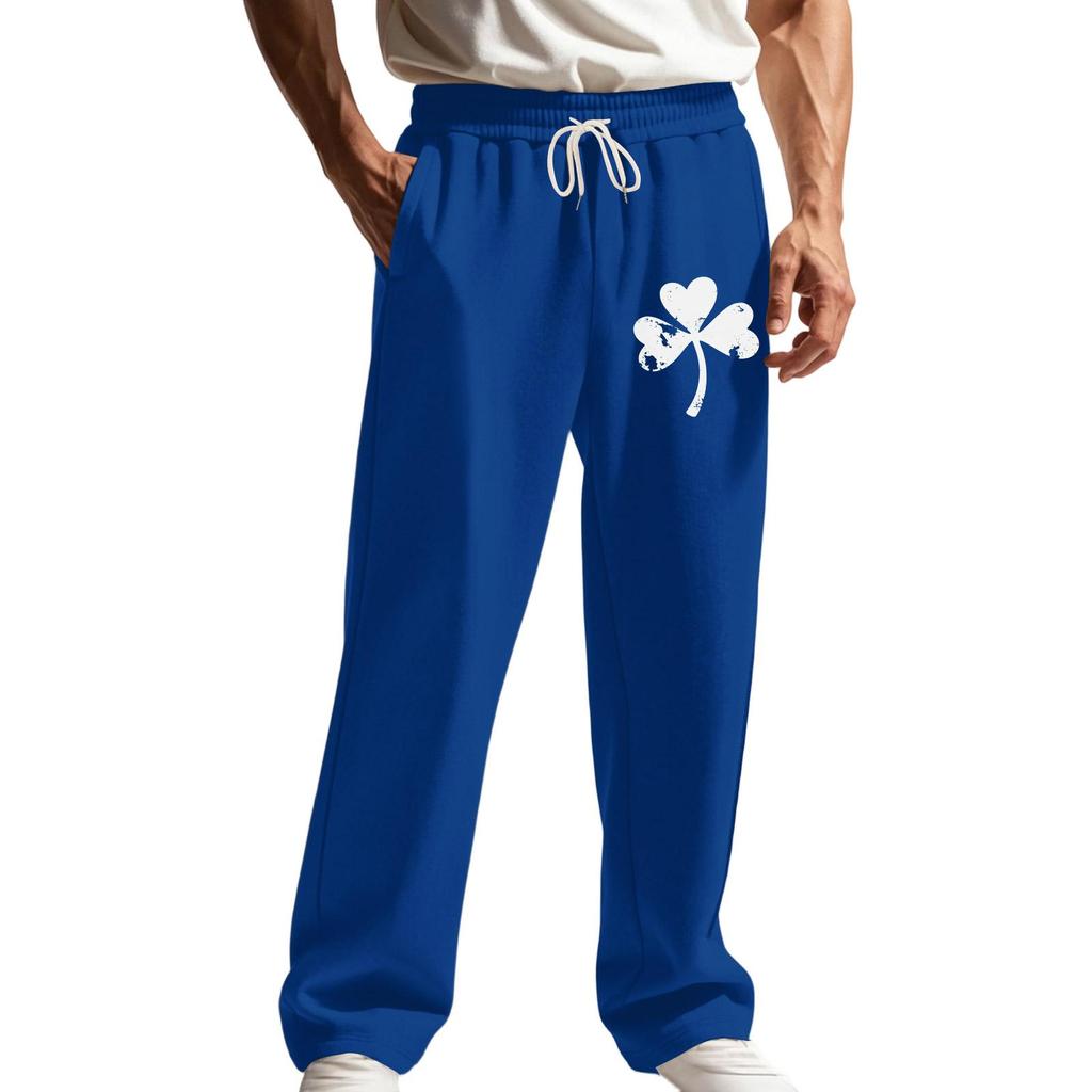 Men's  Sports  Leisure  Straight  Cylinder  Hoodie  Trousers