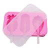 Silicone Ice Cream Mold 3 Cavities Easy Release Dinosaur Car Pineapple Ice Lolly Mold DIY Summer Freezer Ice Stick Container Kitchen