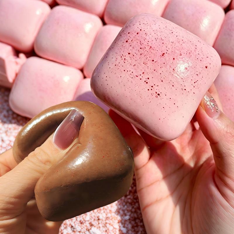 1/2pc Mini Toast Slow Rising Squishy Bread Anxiety Relief Decompression Toys Sensory Calming Toys Travel Fidget Christmas Gifts