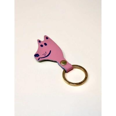 ARK COLOUR DESIGN [ARK COLOUR DESIGN] Chaveiro Cabeça de Cachorro_Rosa Claro