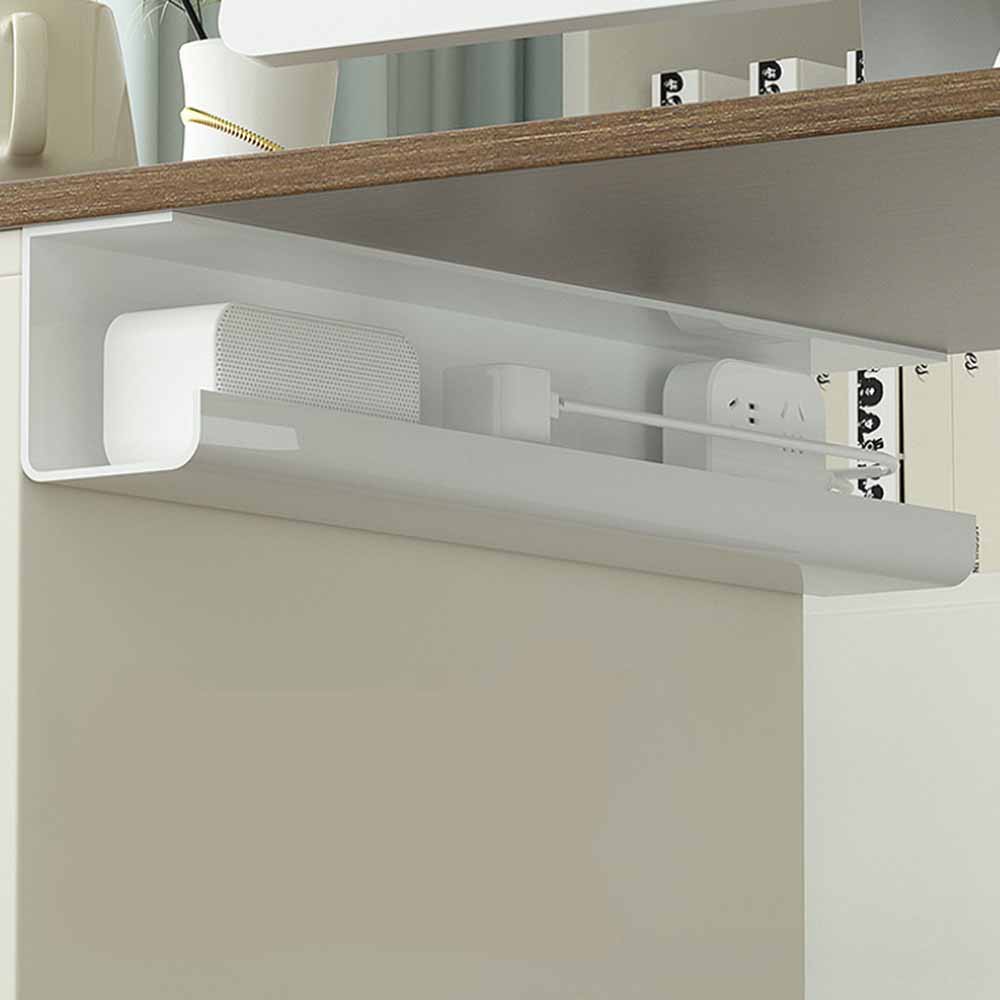 Tavă de gestionare a cablurilor Suport organizator de sârmă de birou Gestionare cabluri sub birou Suport cablu ignifug Adeziv cu două fețe