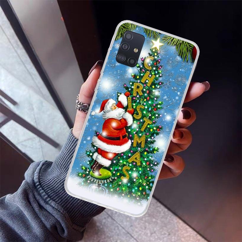 Christmas Santa Claus Present Phone Case For Samsung Galaxy A52 A51 A50S A32 A22 A12 A02S A72 A71 A31 A70 A30S Note 20 Ultra 10