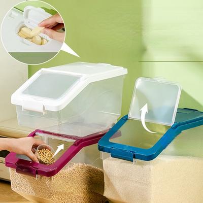 10 kg Reis-Aufbewahrungsbox, insektensichere, feuchtigkeitsbeständige Reisbox, versiegeltes Getreideglas, Müsli-Eimer, Tierfutterbehälter, Müsli-Spender