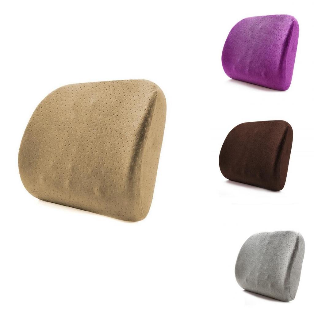 Ergonomic Lumbar Cushion With Memory Foam Filling For Home Office And Bed