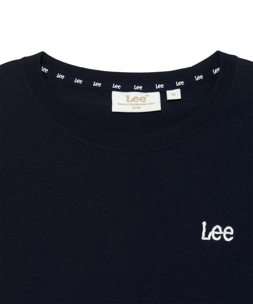 LEE Women'S Small Twitch Logo Typography T-Shirt Navy