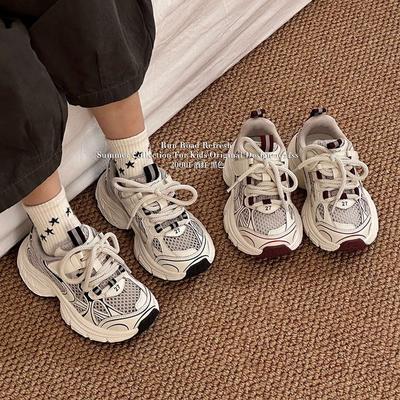 Children's Sports Shoes Girls' Dad Shoes 2025 New Spring and Autumn Casual Mesh Older Children's Light Running Boys' Shoes