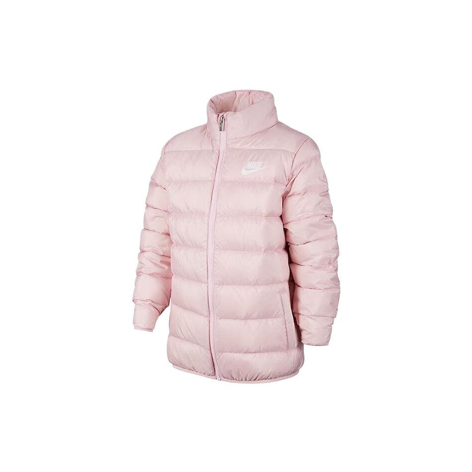 

Nike Down Jacket Logo Letter Print Warm Thickened Kids Jackets Pink FB0533-663 XL